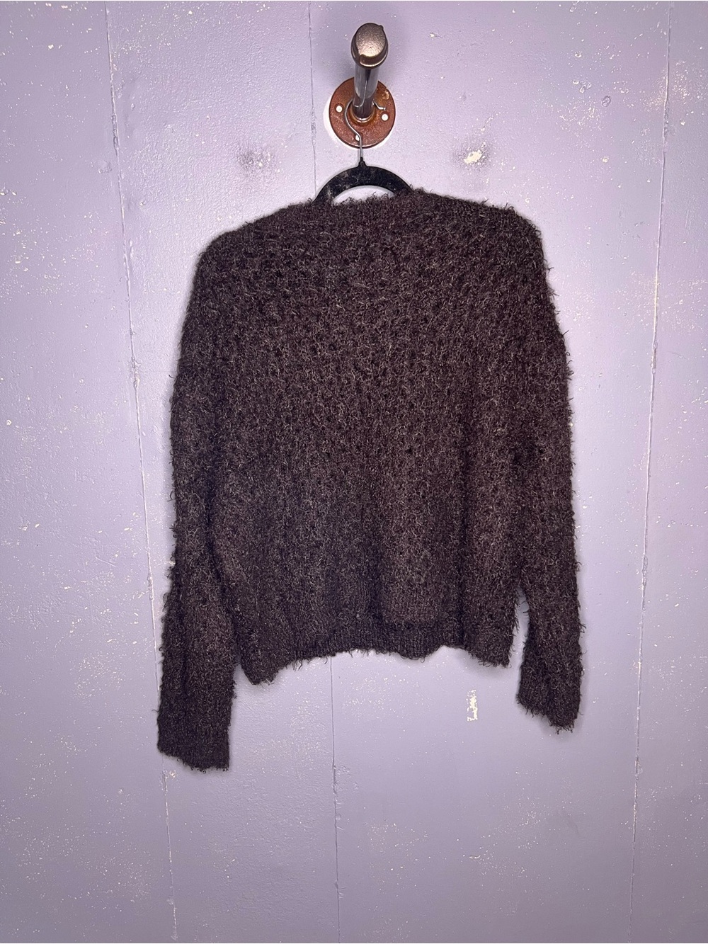 Fuzzy Crewneck Women's Sweater - Medium - Picture 4 of 5